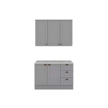 Imagem de Cozinha Modulada Henn Americana 3 Peças (1Aéreo+1Balcão+1Complemento) 