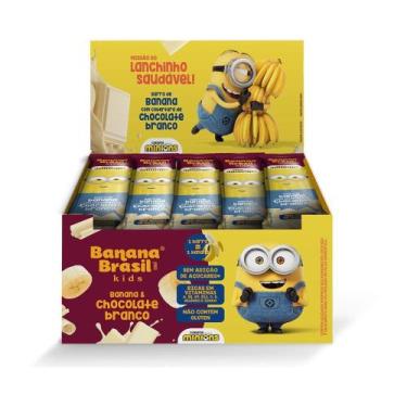 Imagem de Barra de Fruta Minions Banana Com Cobertura de Chocolate Branco Displa