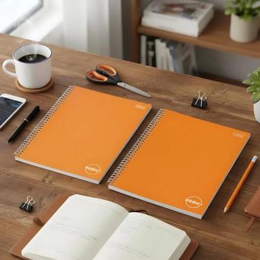 Imagem de Kit Caderno Universitário ZOOM+ 1 Matéria 96 folhas - Tilibra, Pacote 