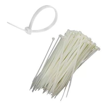 Imagem de Starfer Abraçadeira Nylon Branca 200 x 2,5 mm 100 Unidades