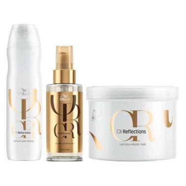 Imagem de Wella Professionals Oil Reflections Shampoo 250ml + Máscara 500ml + Oi