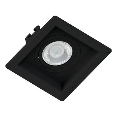 Imagem de 2X Spot Embutir Quadrado Recuado Preto Save Energy Par20 Cli