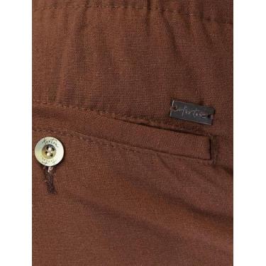 Imagem de Short Foxton Masculino Linho Pier Casual Marrom, L/G