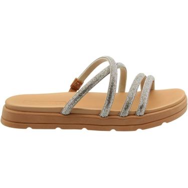 Imagem de Tamanco Papete Moleca Plataforma Tira Pronta Pedrarias Feminino