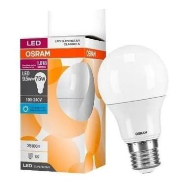 Imagem de 2X Lâmpada De Led Bulbo 9W Branco Quente 3000K - Osram