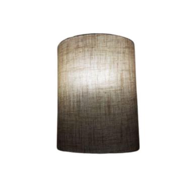 Imagem de Arandela Meia Cana Retro Vivare Md-2003 Cúpula Em Tecido 25-18x10cm - Bivolt Rustico-bege 127-220v