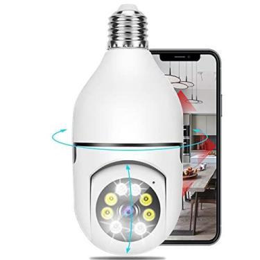 Imagem de Câmera de Segurança Lâmpada Sem Fio WiFi 1080P HD 360 Graus Visão Notu