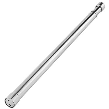 Imagem de Poste de chuveiro telescópico, trilho de cortina de chuveiro extensível, varão de aço inoxidável, trilho de guarda-roupa, trilho extensível para roupas de 53 a 90 cm, haste de roupas de aço inoxidável