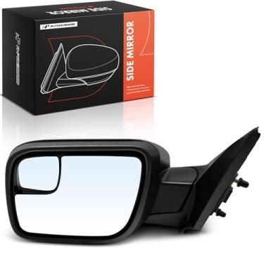 Imagem de A-Premium Espelho retrovisor elétrico do lado do motorista - compatível com Ford Explorer 2011-2015 - Espelho retrovisor externo preto dobrável manual aquecido com luz de seta