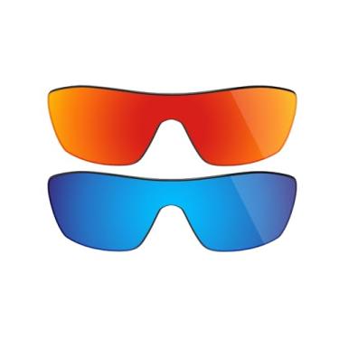 Imagem de Fiskr Lentes de reposição polarizadas anti-água salgada para óculos de sol Oakley Batwolf, embalagem com 2 peças