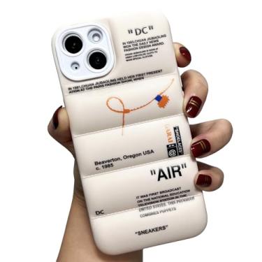 Imagem de GaraiCkeey Capa de telefone de silicone acolchoada da marca de calçados esportivos para iPhone 16 de 6,1 polegadas, tênis Ins Classic Cool Label Pattern Soft TPU Capa protetora de corpo inteiro para