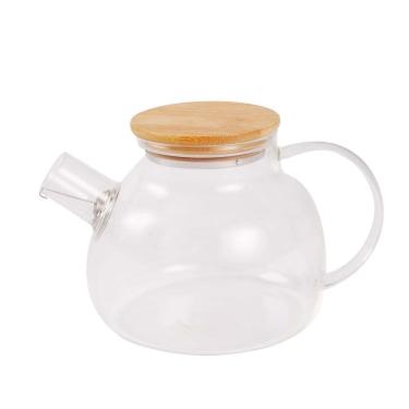 Imagem de Chaleira De Vidro Boro 900ml Tampa De Bambu Mattiné Fracalanza