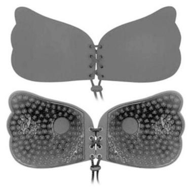 Imagem de Sutian Adesivo Invisivel Silicone  PushUp Preto Tam GG