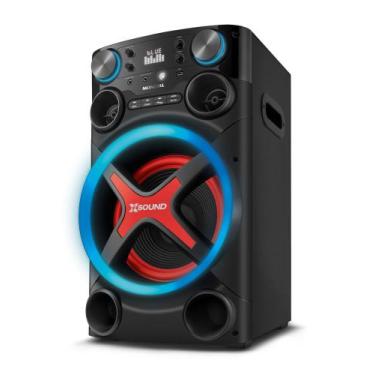 Imagem de Torre de Som Mondial TM-1200-B luzes Bluetooth 1200W RMS APP, Bivolt