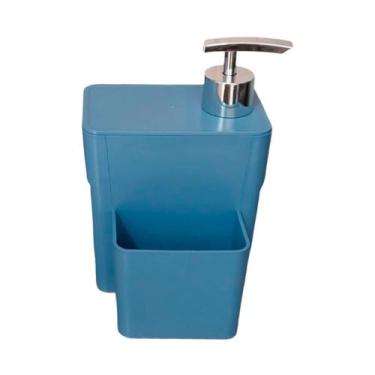 Imagem de Dispenser Organizador de pia 3 em 1 Dispenser Detergente e Sabonete Li