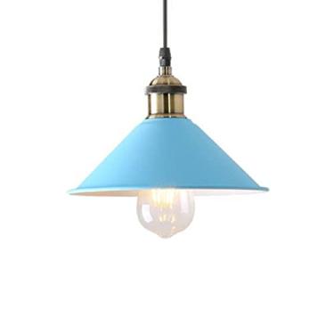 Imagem de CHENKUI Luminária pendente vintage industrial Macaron Abajur metal atmosfera luz de teto, base E26/E27 luminária de teto ajustável rústica para ilha de cozinha, restaurante, bar