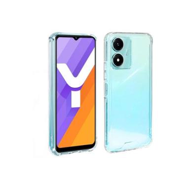Imagem de Capa de telefone transparente para Vivo Y02s 4G com proteção de câmera