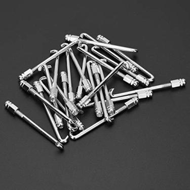 Imagem de RiToEasysports 24 Peças Ganchos Banjo Acessórios Requintados de Instrumento Musical para Amantes de Banjo Ukulele Prata