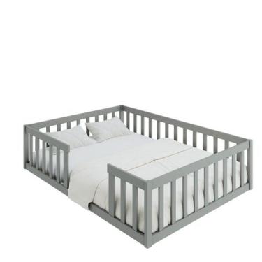 Imagem de Cama Casal Montessoriana Cinza - Nemargi