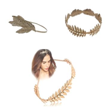 Imagem de Kit C/ 3 Coroas Douradas Deus Grego em Metal Deusa Grega Festas Cosplay Teatro Tiaras