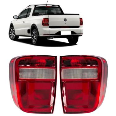 Imagem de Par Lanterna Traseira Saveiro 2016 á 2021 G7 Robust Bicolor