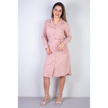 Imagem de Vestido chemise manga longa 51313-Feminino