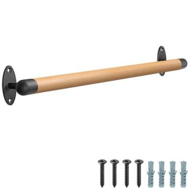 Imagem de Corrimão SELEWARE, escadas internas de madeira de 91 cm com suportes d