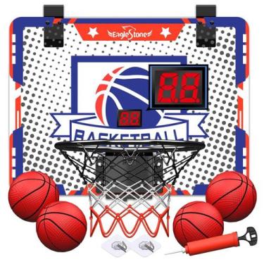 Imagem de Cesta de basquete EagleStone Kids com placar eletrônico