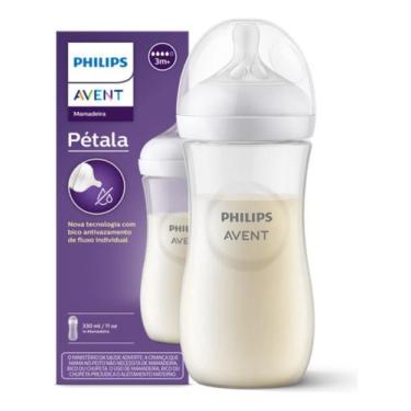 Imagem de Philips Avent Pétala Mamadeira 330ml Vedação Antivazamento, Branco