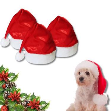 Imagem de 2x Gorro Touca Natal Noel Cetim Luxo Papai Mamãe Natalino - NATAL NATA