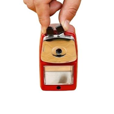 Imagem de Apontador De Lapis, Com Manivela E Recipiente Coletor(MINI VERMELHO)