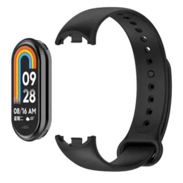 Imagem de Pulseira para Relógio Preta, compatível com o Monitor de Mi Band 3