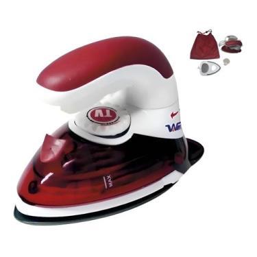 Imagem de Mini Ferro De Viagem Vertical 800w Steamer Cor Vermelho - Westpress