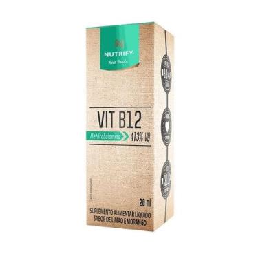 Imagem de Vitamina B12 20ml Nutrify  Gotas Metilcobalamina, Vegana e Sem Glúten