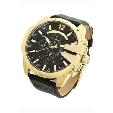 Imagem de Relógio Masculino Diesel DZ4344 Mega Chief Couro - Majestoso Joias e A