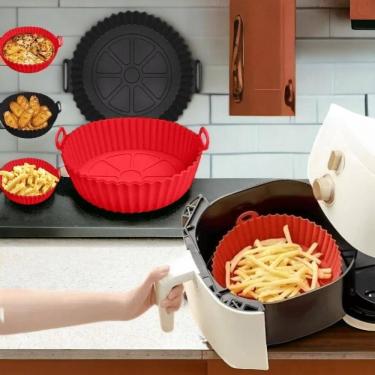 Imagem de Forro Proteção Pra Fritadeira Forma Silicone Air Fryer