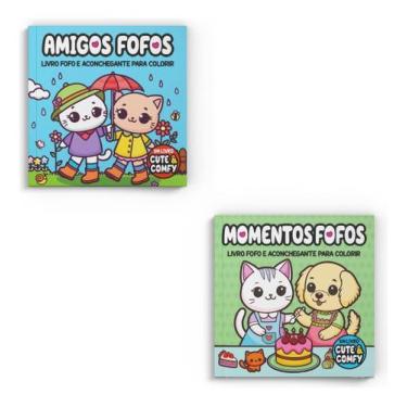 Imagem de Coleção Cute & Comfy Colorir Fofo - Kit Com 2 Livros De Colorir Adulto