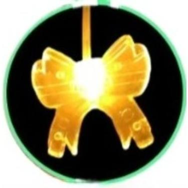 Imagem de Decoração de Natal para Jardim, 5 Bengalas de Led com Pingente decoração de Jardim Natal Pisca Espeto para Area Externa(Laço)