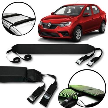 Imagem de Rack Teto Prancha Surf Carro Com Cinta Renault Logan - BR18