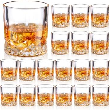 Imagem de Yaomiao 18 peças de copos de uísque à moda antiga a granel de 293 ml, copos de coquetel para uísque, bourbon, licor e coquetéis, presente (clássico)