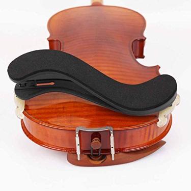 Imagem de Suporte de ombro ajustável para violino, suporte de ombro de violino de ângulo universal macio e confortável, acessórios ideais para amantes de violino, com garras dobráveis, para fixação firme