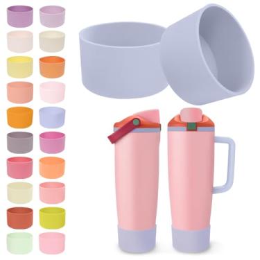 Imagem de Kaitiaki 2 peças de botas de silicone para garrafas e copos FreeSip Sway Owala de 850 g e 1,134 g – antiderrapantes, resistentes a arranhões, realçador de estabilidade para acessórios Owala