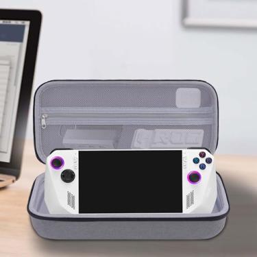 Imagem de Hard Carrying Case Compatible with ASUS ROG Ally/ROG Ally X Console and Accessories, Portable Travel Handheld Case for Storage, EVA Shockproof Protective Carry Bag with Large Capacity(Grey)