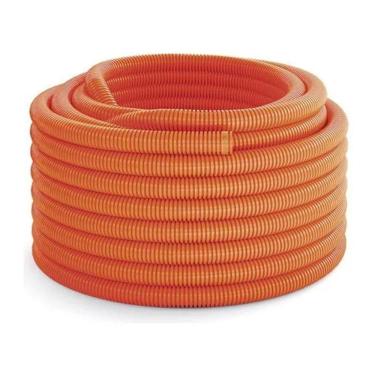Imagem de Eletroduto Flexível Corrugado Pvc Laranja 1" Antichama