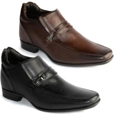 Imagem de Sapato Rafarillo Office Alth Você+Alto 7cm Couro Original 53001, Preto