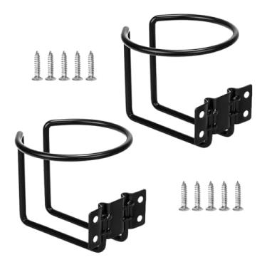 Imagem de NYTKL 2 peças de suporte de copo de anel de barco, suporte de copo de aço inoxidável montado na parede ou trilho, suporte de bebida universal anti-queda para economia de espaço para a maioria dos