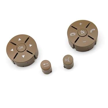 Imagem de Goodithy Acabamento da tampa do botão do volante, acessórios de direção interior substituição de chave do painel de controle para Mercedes Benz C/E/GLK Classe W204 X204 C180 C200 C250 C260 C300 C350