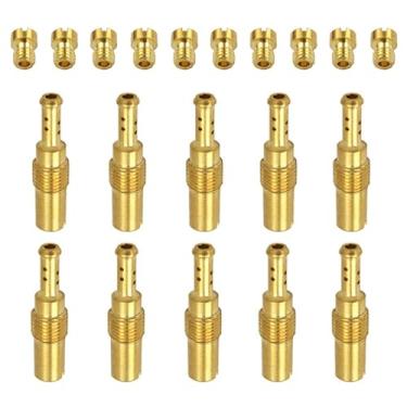 Imagem de Zovylks 20 peças M5 Carb Main Jets Idle Jet Kit para Dellorto PHBG AD/DS Carburador, 55#-195# Rosca 5x8mm Jatos Principais, 32#-55# Rosca 6x28mm Jatos piloto compatíveis com PWK PE GY6 KOSO OKO (X-JET
