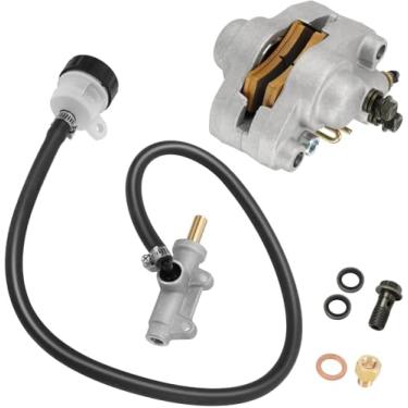 Imagem de GOIPKO 1910449 Pinça de freio traseiro e conjunto de cilindro mestre compatível com Polaris Magnum 325 500 Scrambler 400 500 Trail Blazer 250 400 Trail Boss 325 330 Replace# 1910367, 1910270