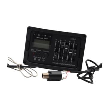 Imagem de menolana Equalizador de pré-amplificador para violão de 5 bandas com controles de graves, médios, agudos e brilho. Substitui o controle de volume para tocar, Sem Tampa de Rosca Traseira